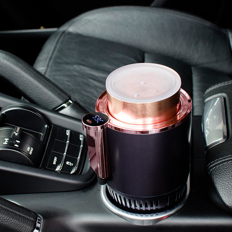 2-in-1 Car Cup Heater & Cooler – Digital Temperature Display