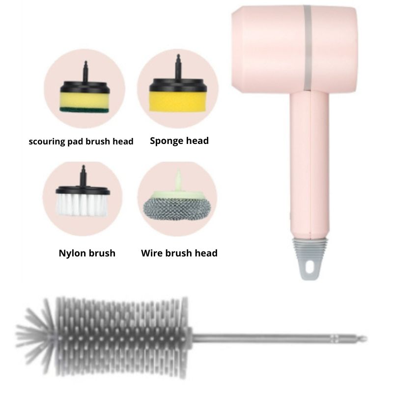Electric Spin Cleaning Brush – Rechargeable Kitchen & Bathroom Scrubber