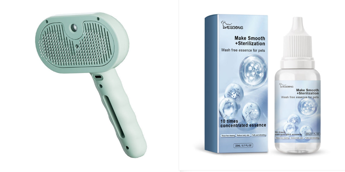Steam Pet Grooming Brush – Spray Hair Remover for Cats & Dogs