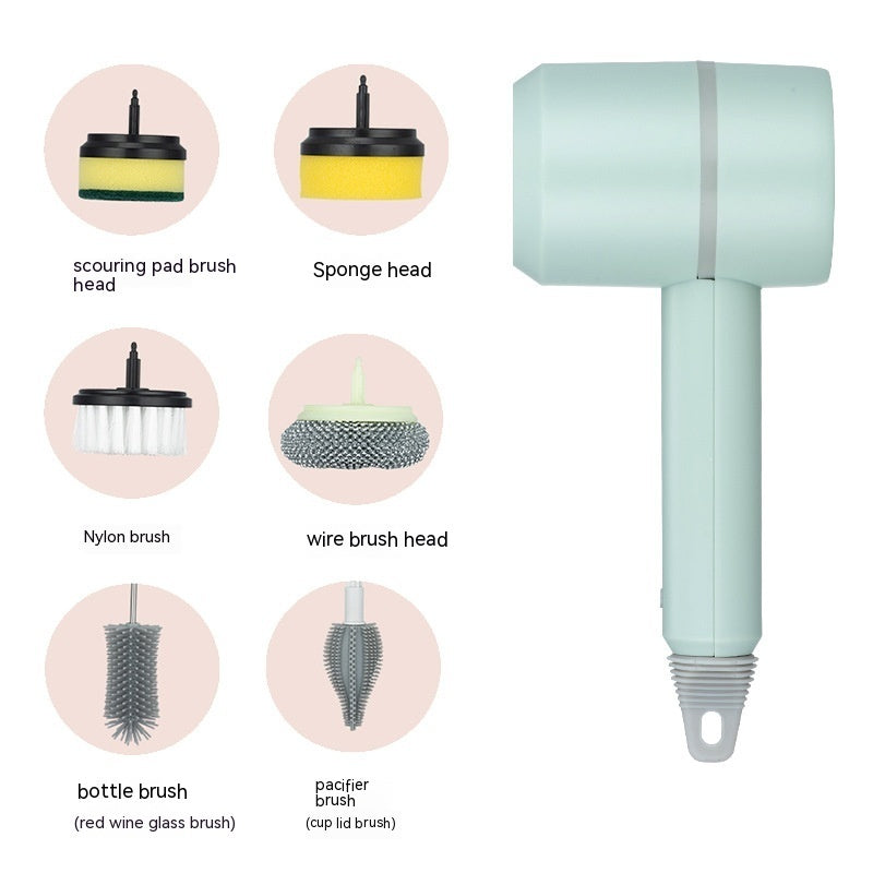Electric Spin Cleaning Brush – Rechargeable Kitchen & Bathroom Scrubber