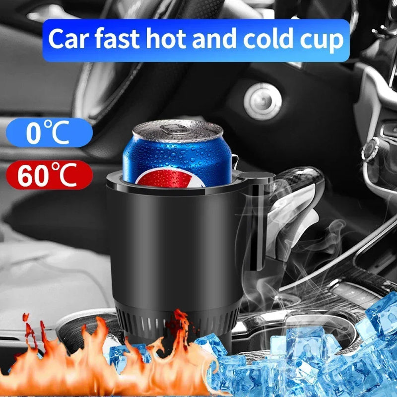 2-in-1 Car Cup Heater & Cooler – Digital Temperature Display