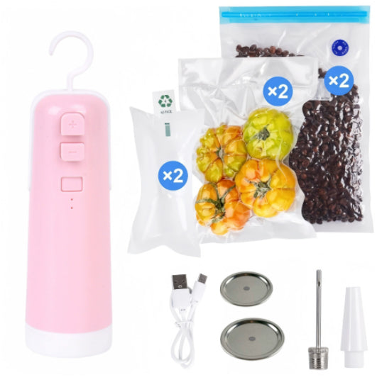 5-in-1 Portable Vacuum Sealer & Pump — The Ultimate Kitchen Gadget