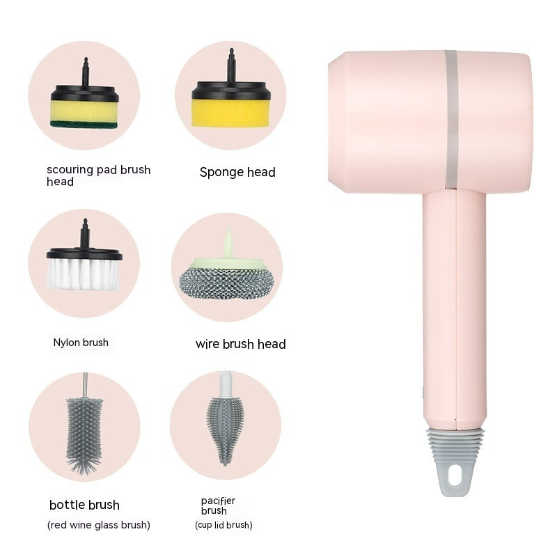 Electric Spin Cleaning Brush – Rechargeable Kitchen & Bathroom Scrubber