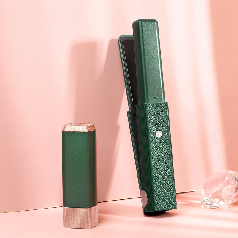 Cordless straightening and curling iron set